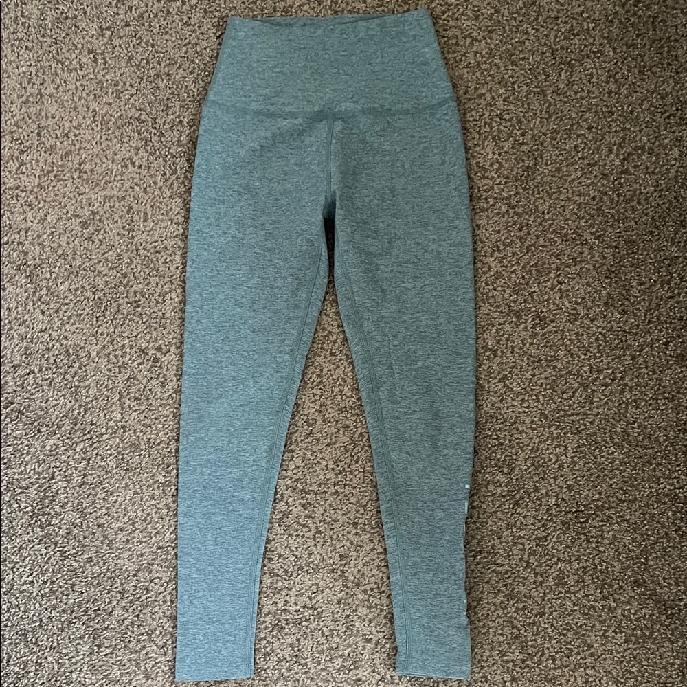 Beyond Yoga x Peloton High-Waisted Light Blue Leggings